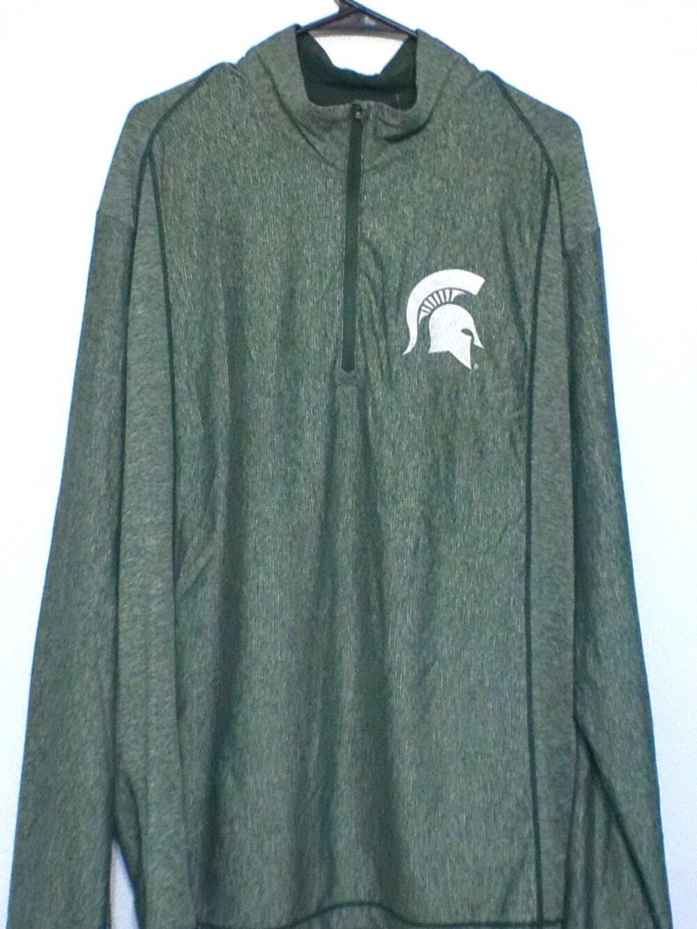 Antigua Michigan State Spartans Quarter Zip Pullover 2XL Green Performance Long